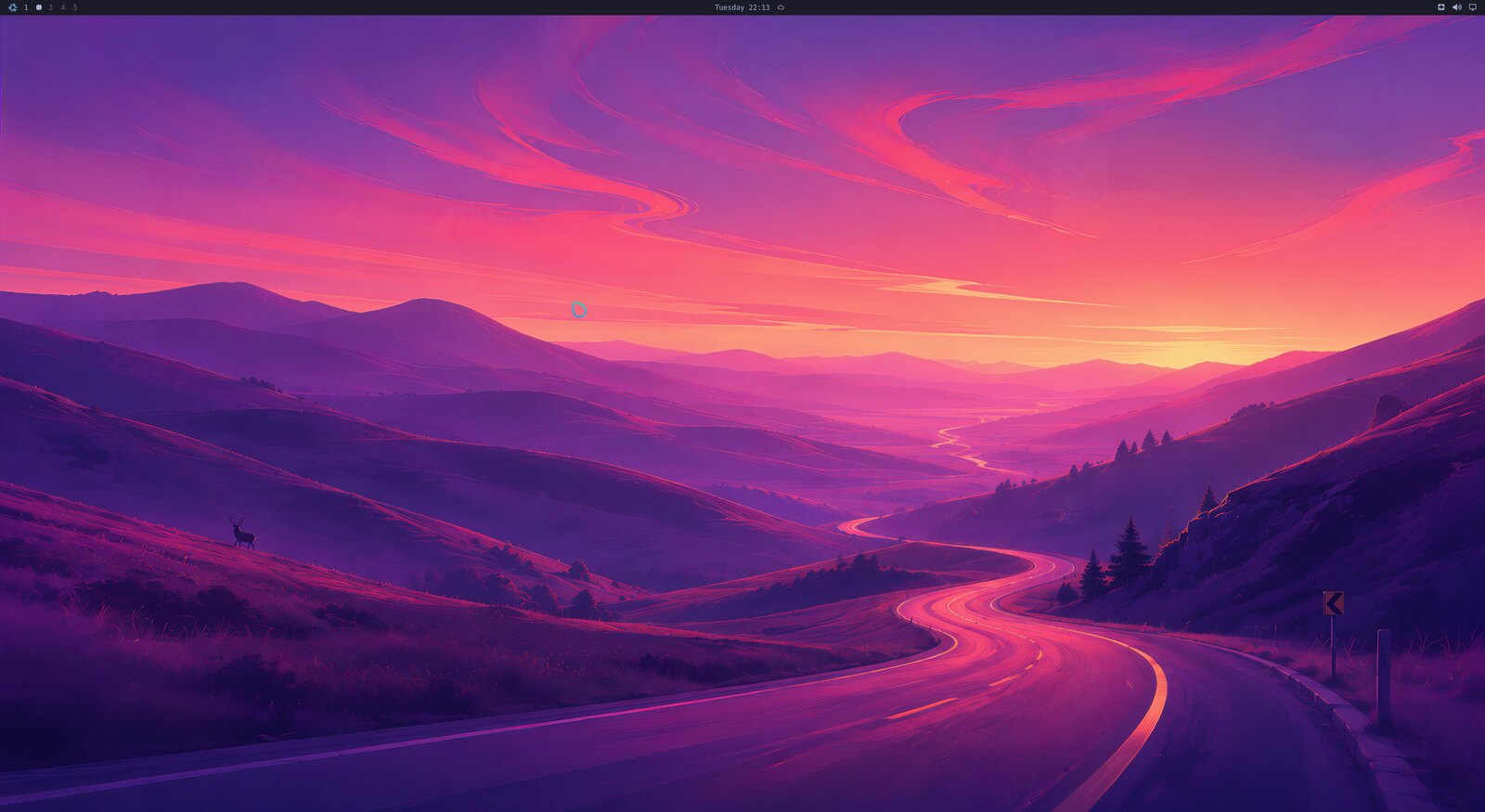 The Omarchy desktop, running on NixOS