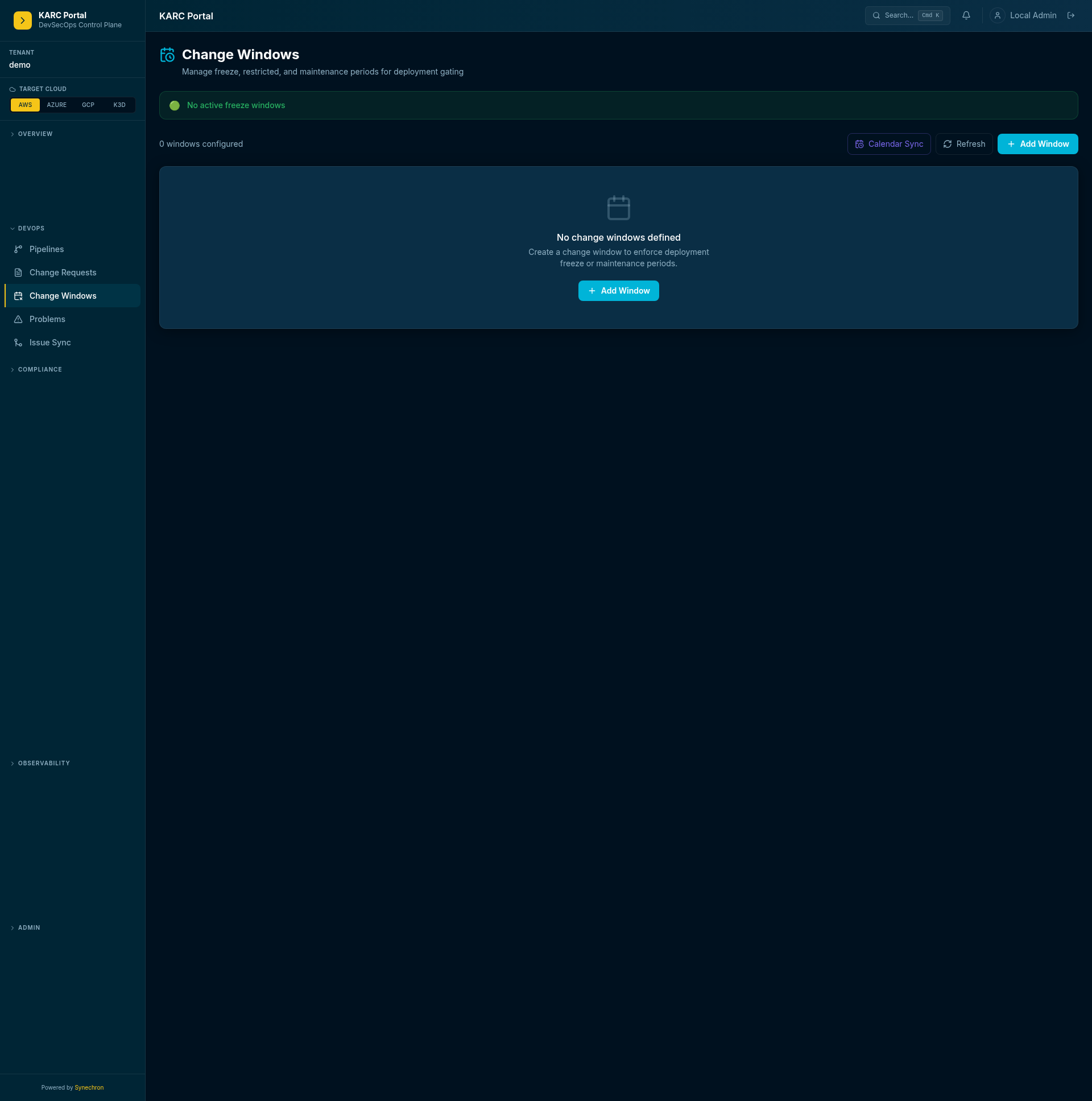 Change windows