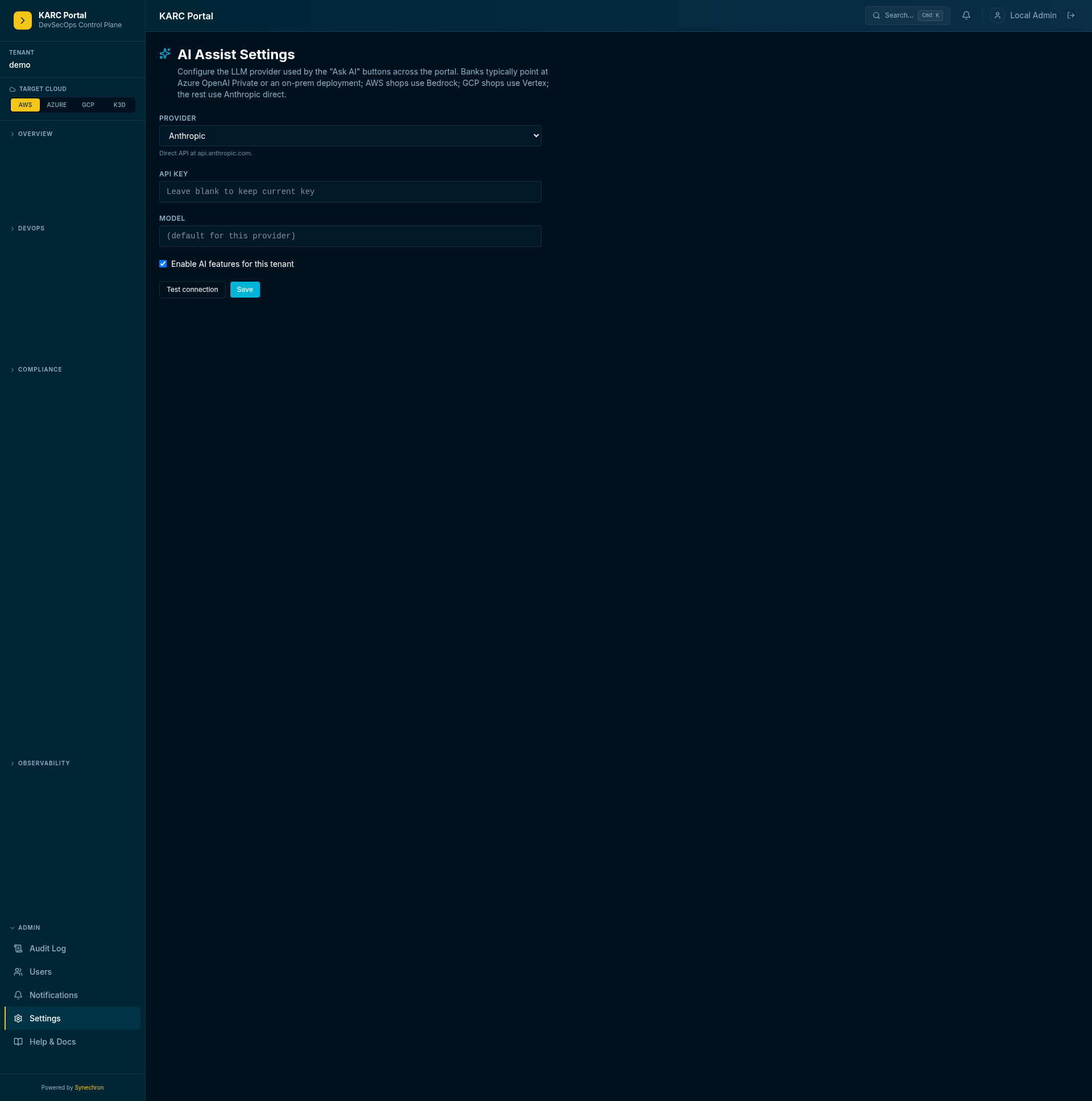 AI settings